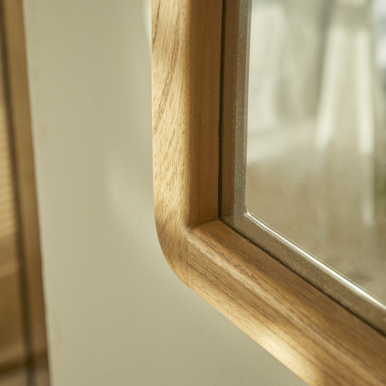 Léonie - Espejo de madera de mindi de 60x120 cm