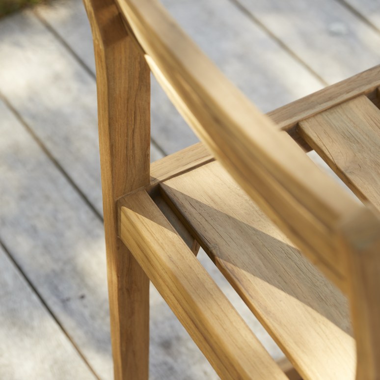 Vasco - Vadim garden chair in solid reclaimed teak