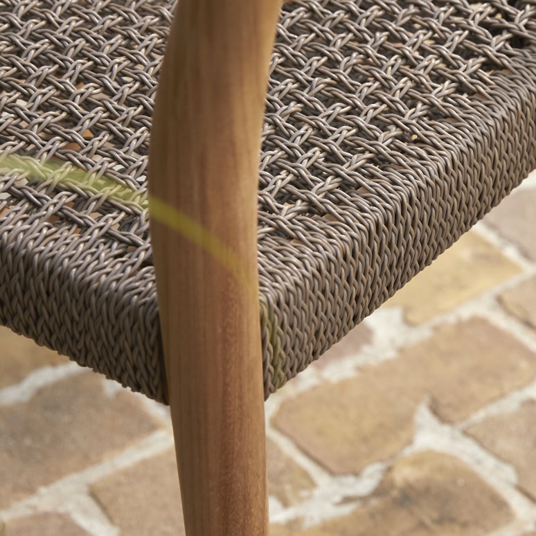 Lily - Fauteuil de jardin en teck massif et cordage