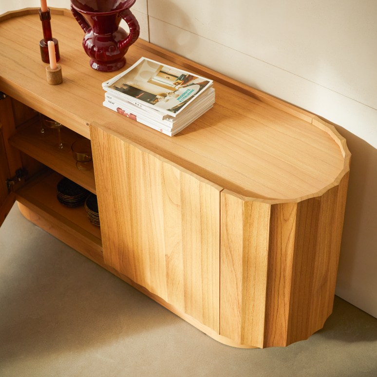 Andréa - Solid mindi wood sideboard 150 cm
