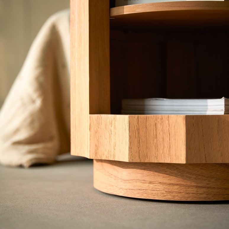 Andréa - Bedside table in solid mindi wood