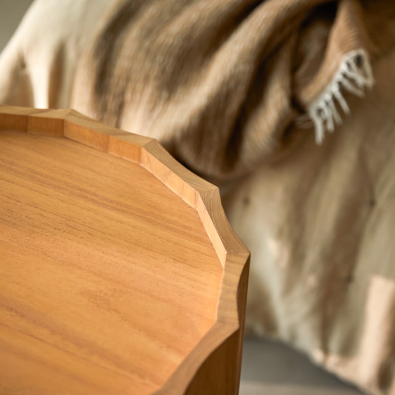 Andréa - Bedside table in solid mindi wood