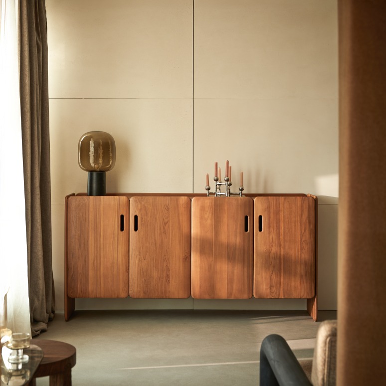 Marco - Credenza in teak massello 180 cm
