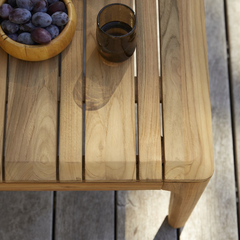 Vasco - Table basse de jardin en teck massif recyclé