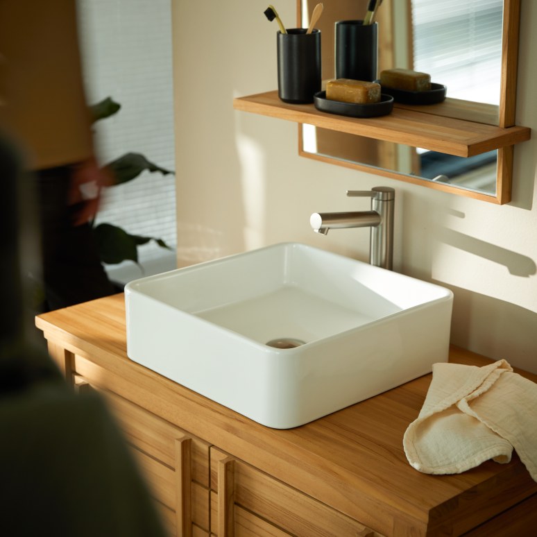 Thaïs - Lavabo quadrato in ceramica