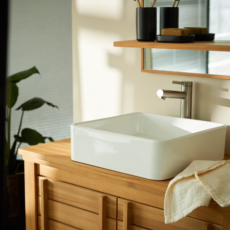 Thaïs - Lavabo quadrato in ceramica