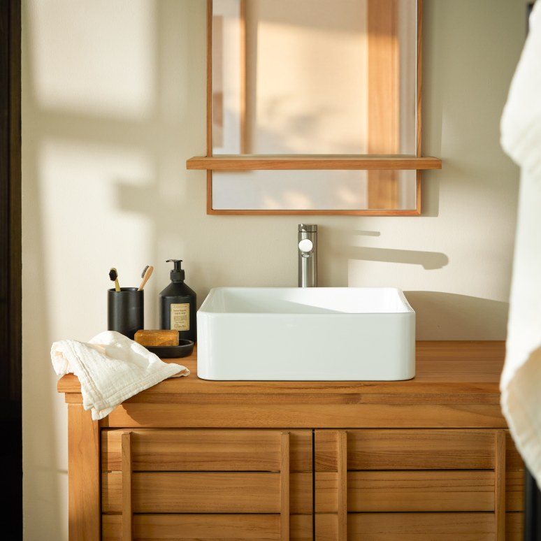 Thaïs - Lavabo quadrato in ceramica