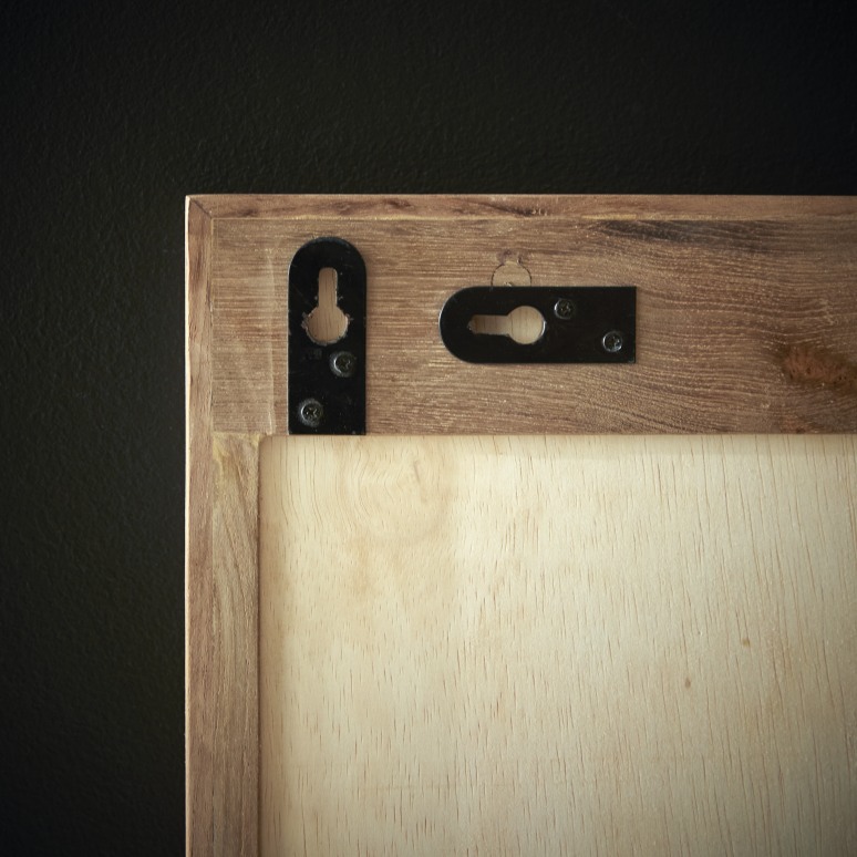 Paco - Mirror in recycled teak, 80 x 40 cm