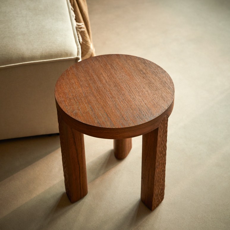 Isadora - Tavolino da salotto in legno di mindi