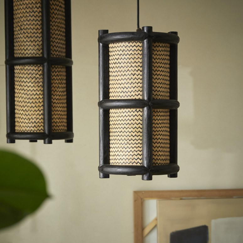 Ruby - Hanglamp van teak 47 cm