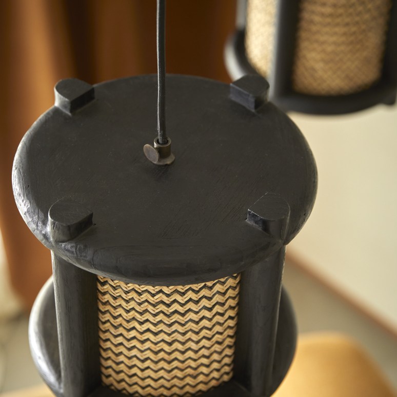 Ruby - Teak pendant light 47 cm