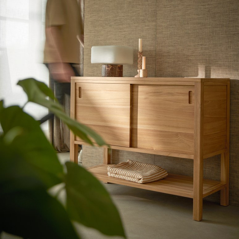Anton - Buffet en teck massif 100 cm