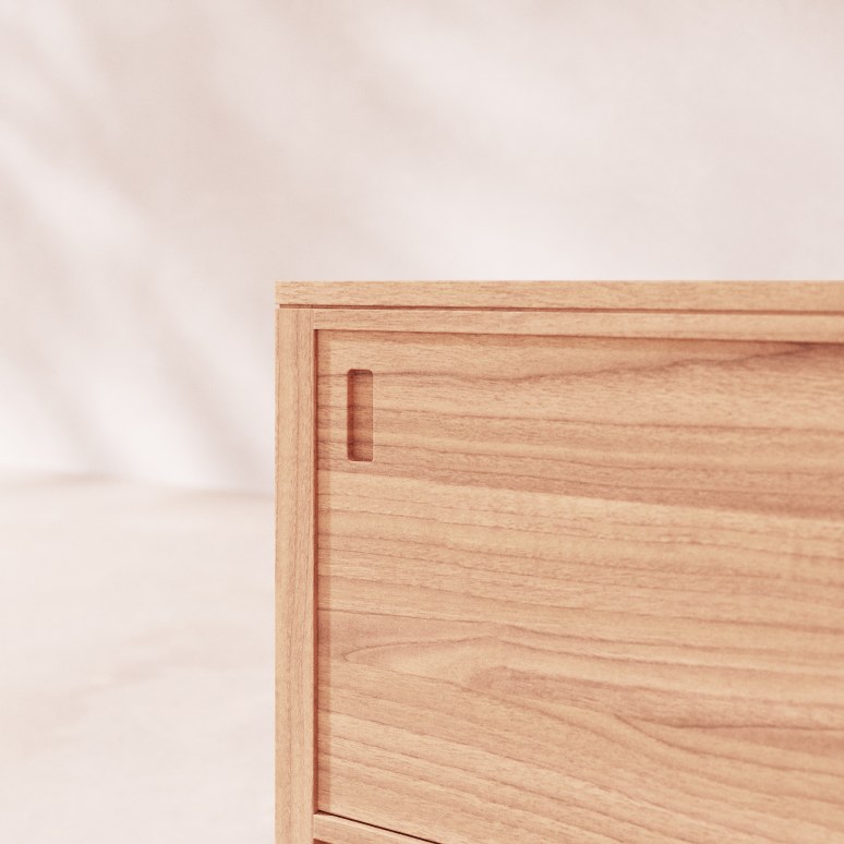 Anton - Solid teak sideboard 100 cm