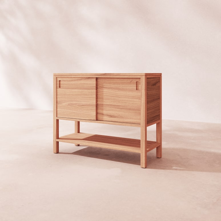 Anton - Buffet en teck massif 100 cm