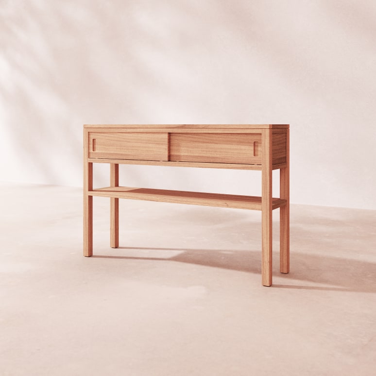 Anton - Console en teck massif