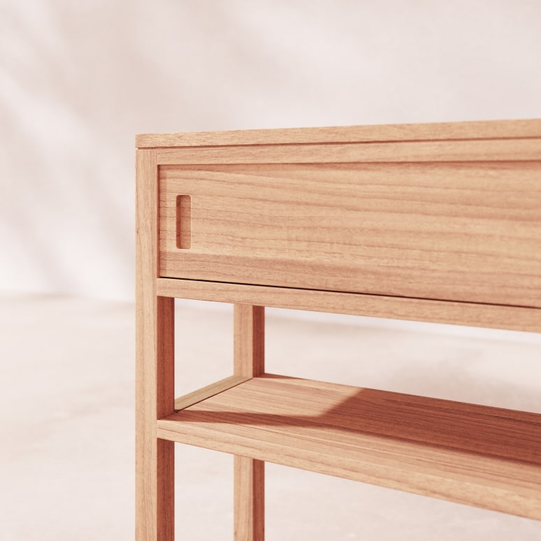 Anton - Solid teak console table