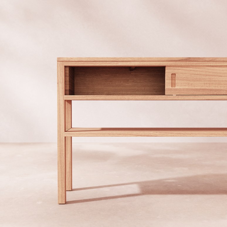 Anton - Solid teak console table