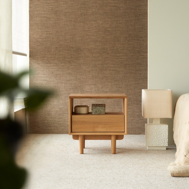 Ellie - Comodino in rovere massello