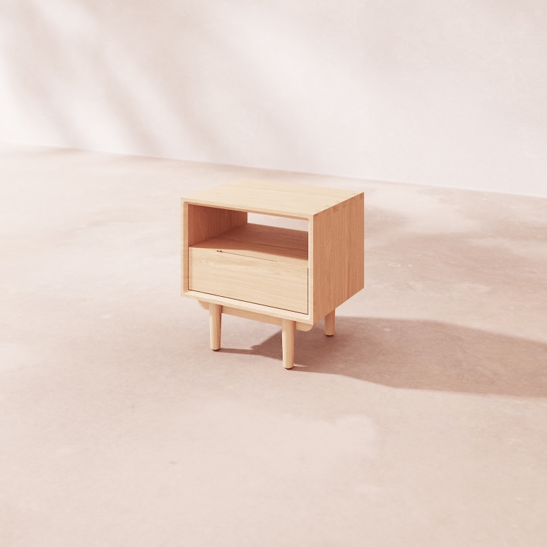 Ellie - Bedside table in solid oak