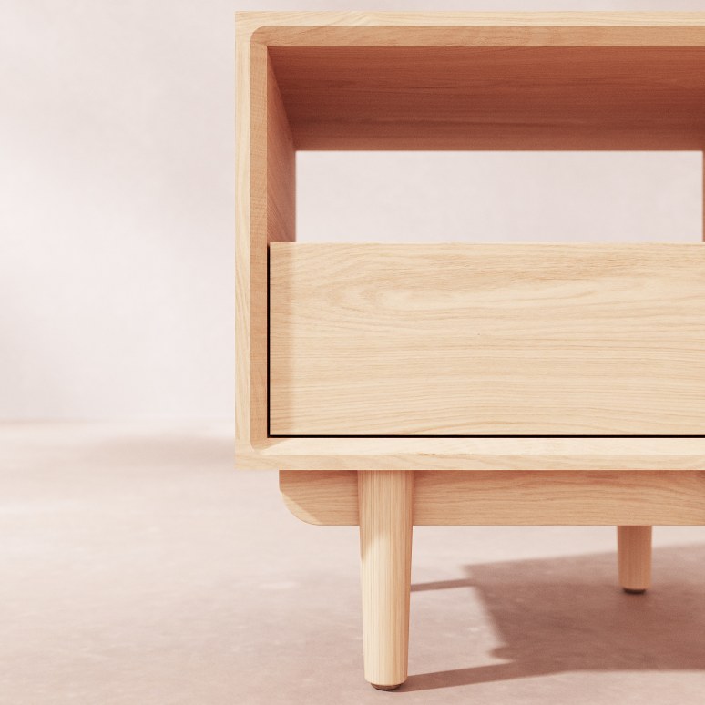 Ellie - Bedside table in solid oak