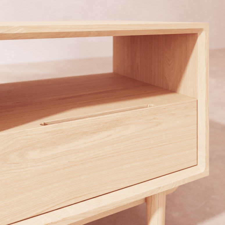Ellie - Bedside table in solid oak