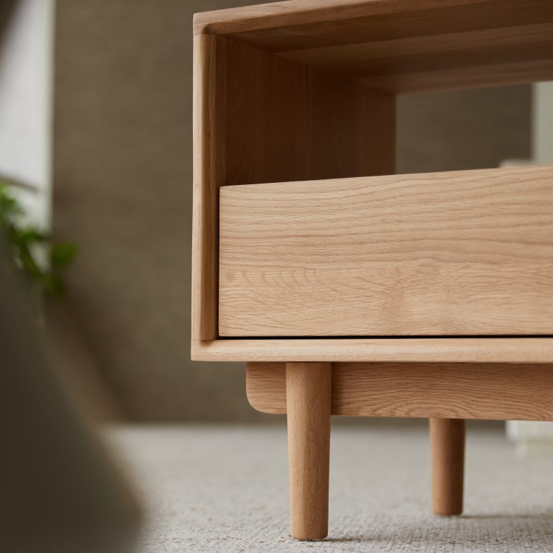 Ellie - Comodino in rovere massello