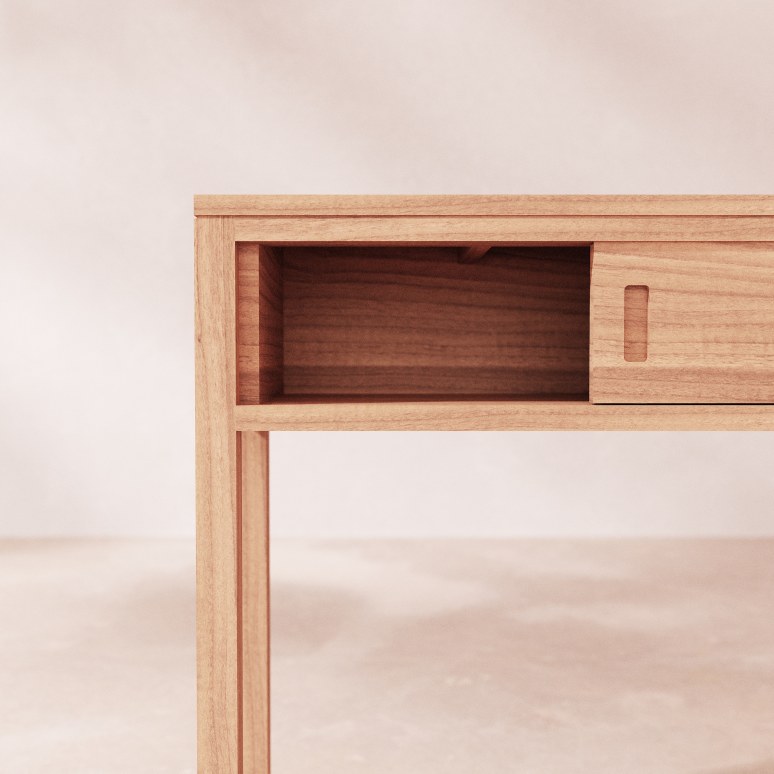 Anton - Massief teakhouten console 80 cm