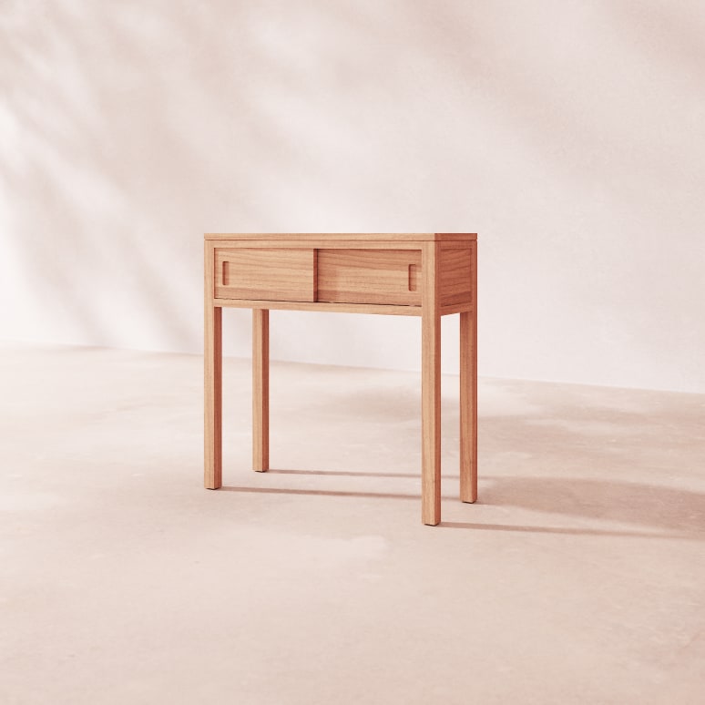 Anton - Massief teakhouten console 80 cm