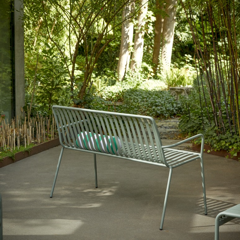 Gaby - Metalen 2-zits tuinbank in groen