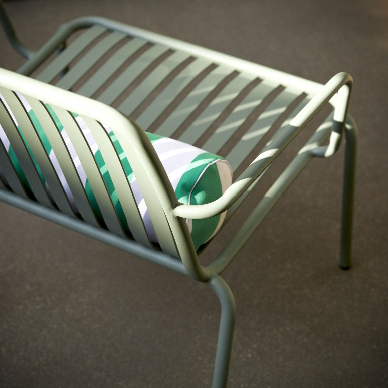 Gaby - Green metal garden armchair