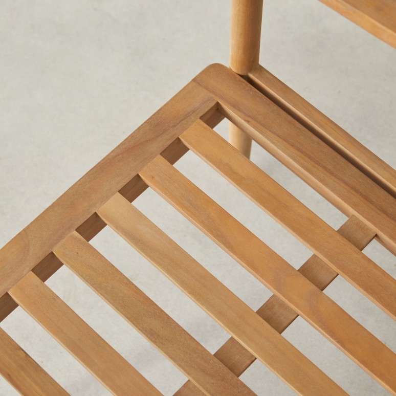 Daniela - Banquette de jardin 2 places en acacia massif