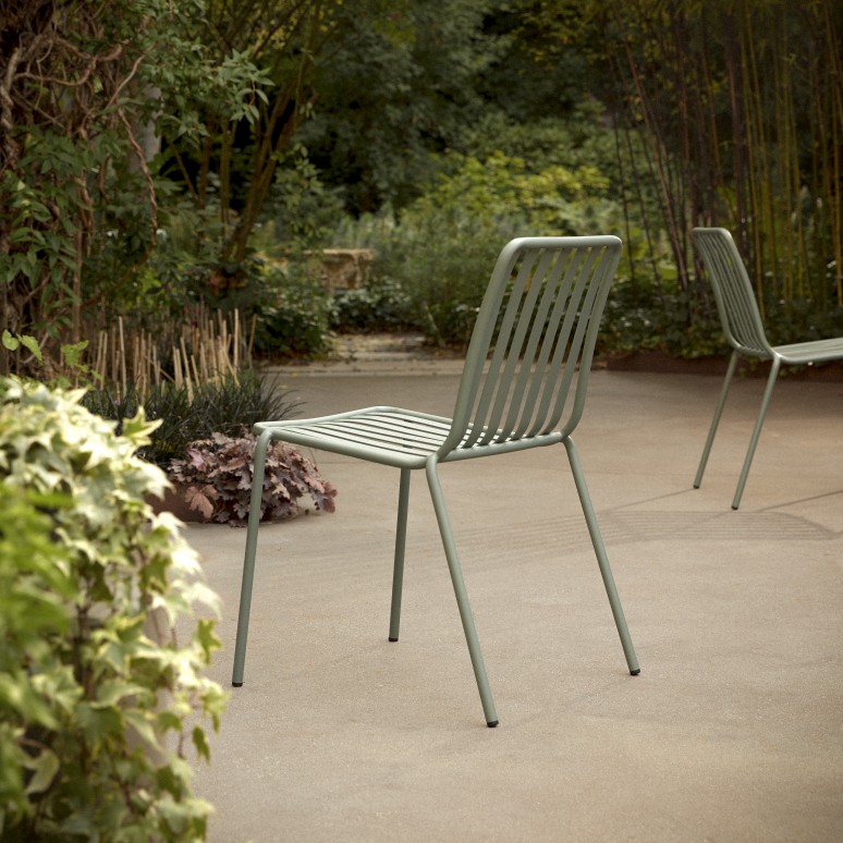 Gaby - Green metal 4-seater garden set