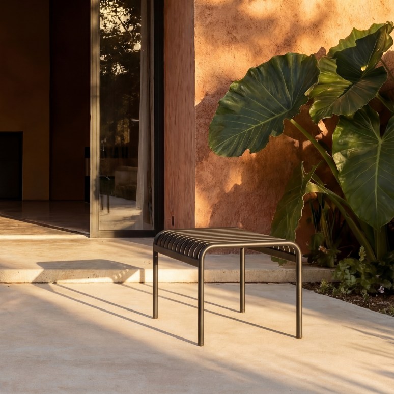 Gaby - Salon de jardin 2 places en métal black