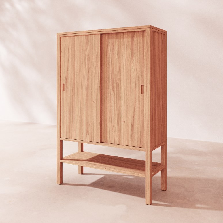 Anton - Sideboard aus massivem Teak