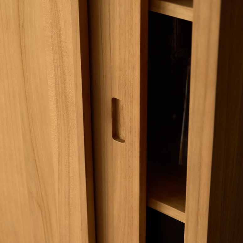 Anton - Sideboard aus massivem Teak 100 cm