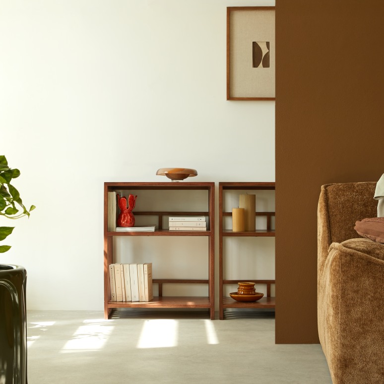 Harry - Low Bookcase in solid acacia