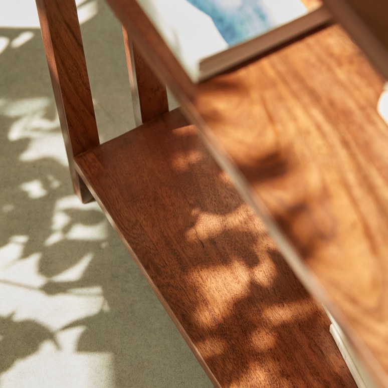 Harry - Low Bookcase in solid acacia