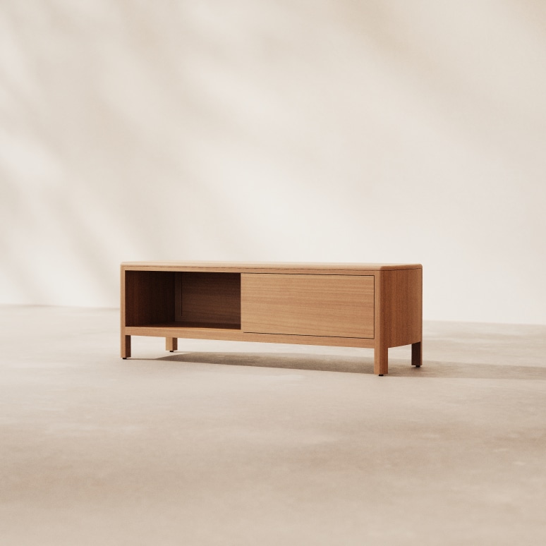Celestine – Mobile TV in mogano 130 cm