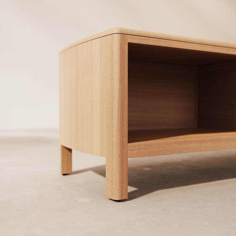 Celestine – TV-Schrank aus massivem Mahagoni 130 cm