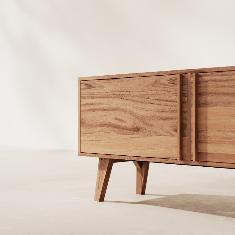 Niels  - Acaciahouten TV-meubel 180 cm
