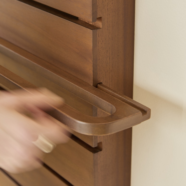 Arthur - Handdoekrek modulair massief mahonie 60 cm