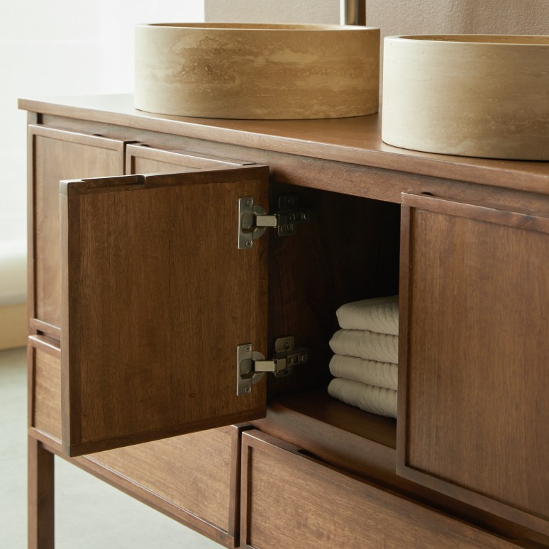 Jane - Mueble lavamanos de mango macizo 120 cm