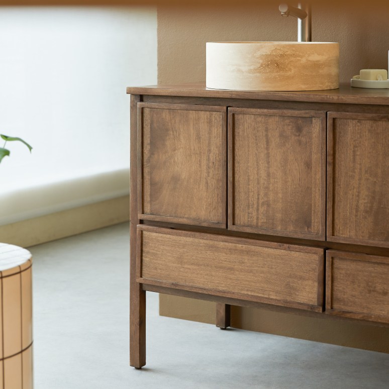 Jane - Mueble lavamanos de mango macizo 120 cm