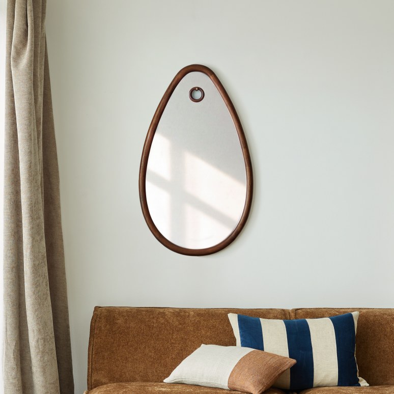 Ovo - Mirror in mindi, 92 x 55 cm