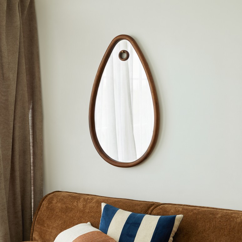Ovo - Mirror in mindi, 92 x 55 cm