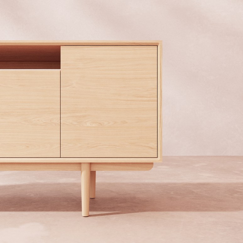 Ellie - Sideboard aus massiver Eiche 180 cm