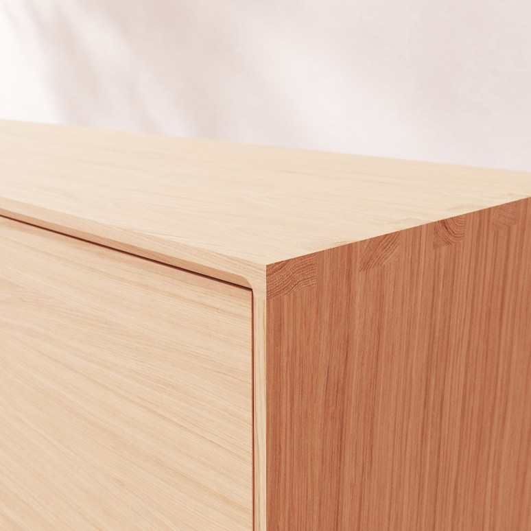 Ellie - Buffet en chêne massif 180 cm