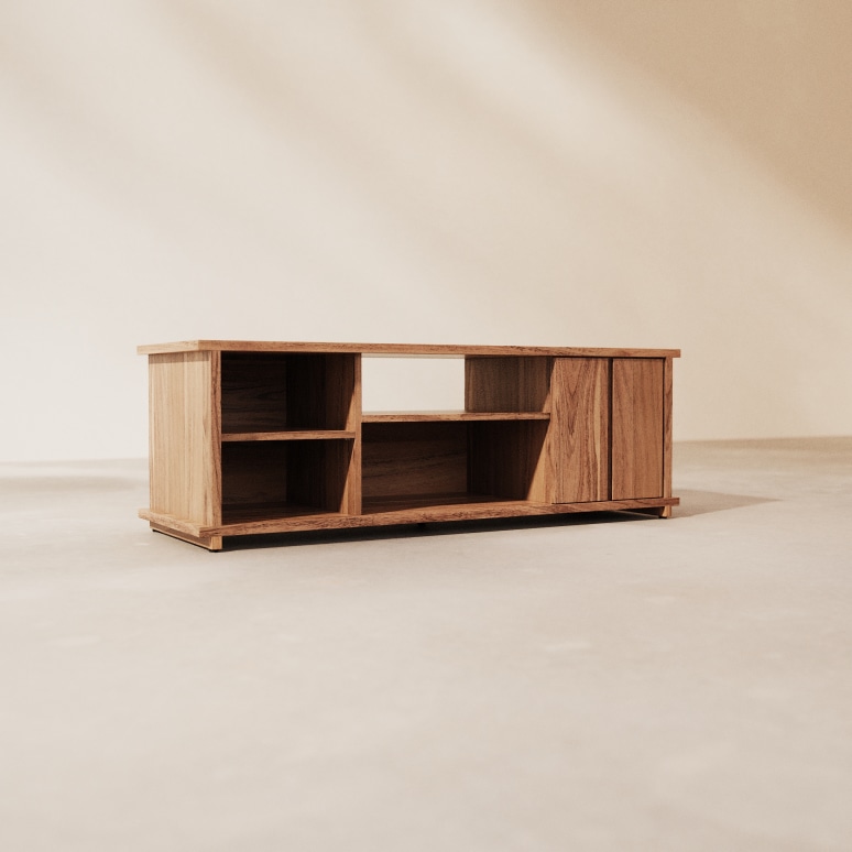 Jules - Mueble de TV de acacia 120 cm