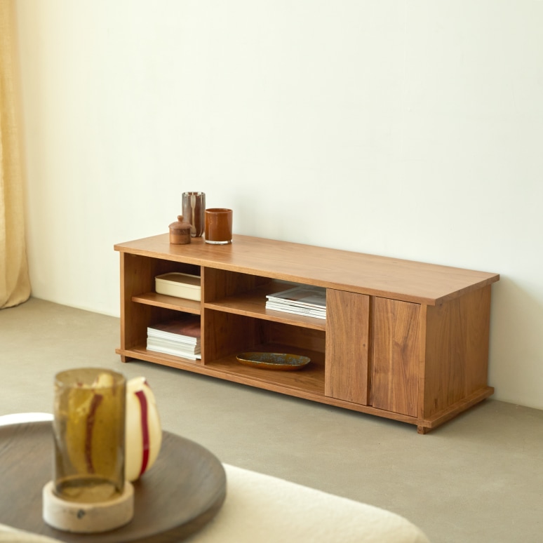 Jules - Meuble TV en acacia 120 cm