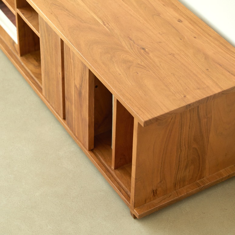 Jules - Meuble TV en acacia 120 cm
